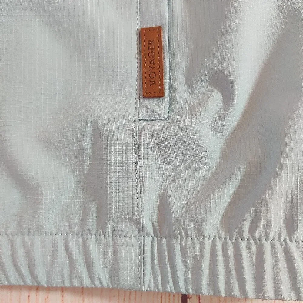 Voyager color block zip front windbreaker sz S